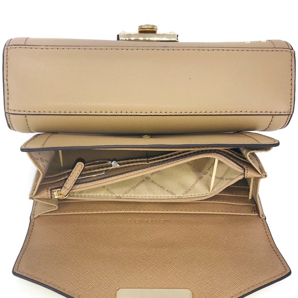 2PCS Michael Kors Kinsley Shoulder Flap Bag Wallet - Picture 5 of 8